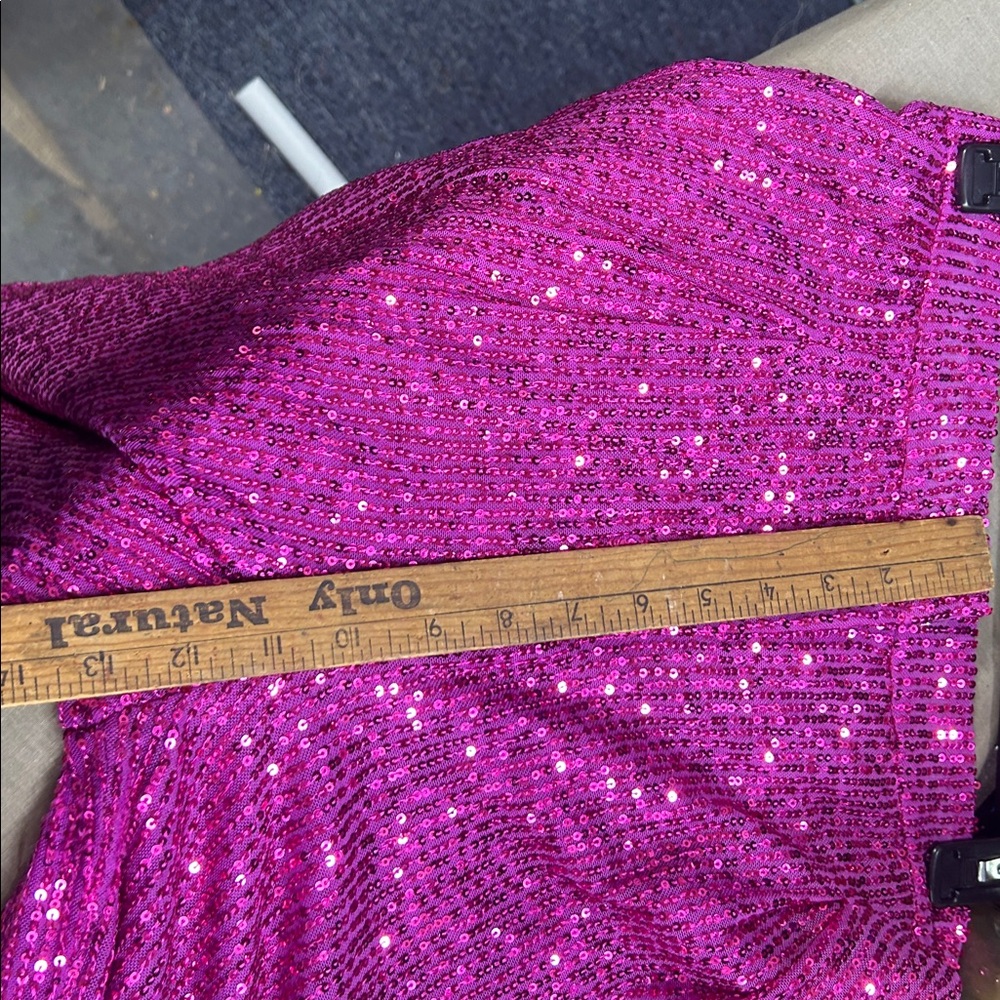 Fuchsia Sequin pants- Sparkling - image 4